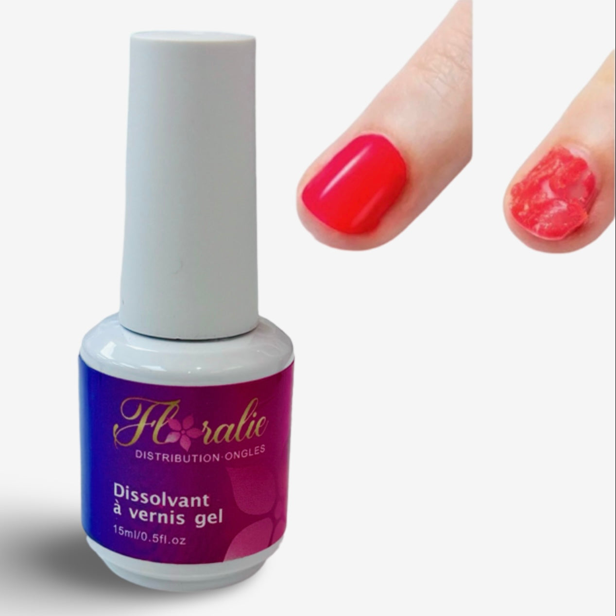 Dissolvant a vernis gel
