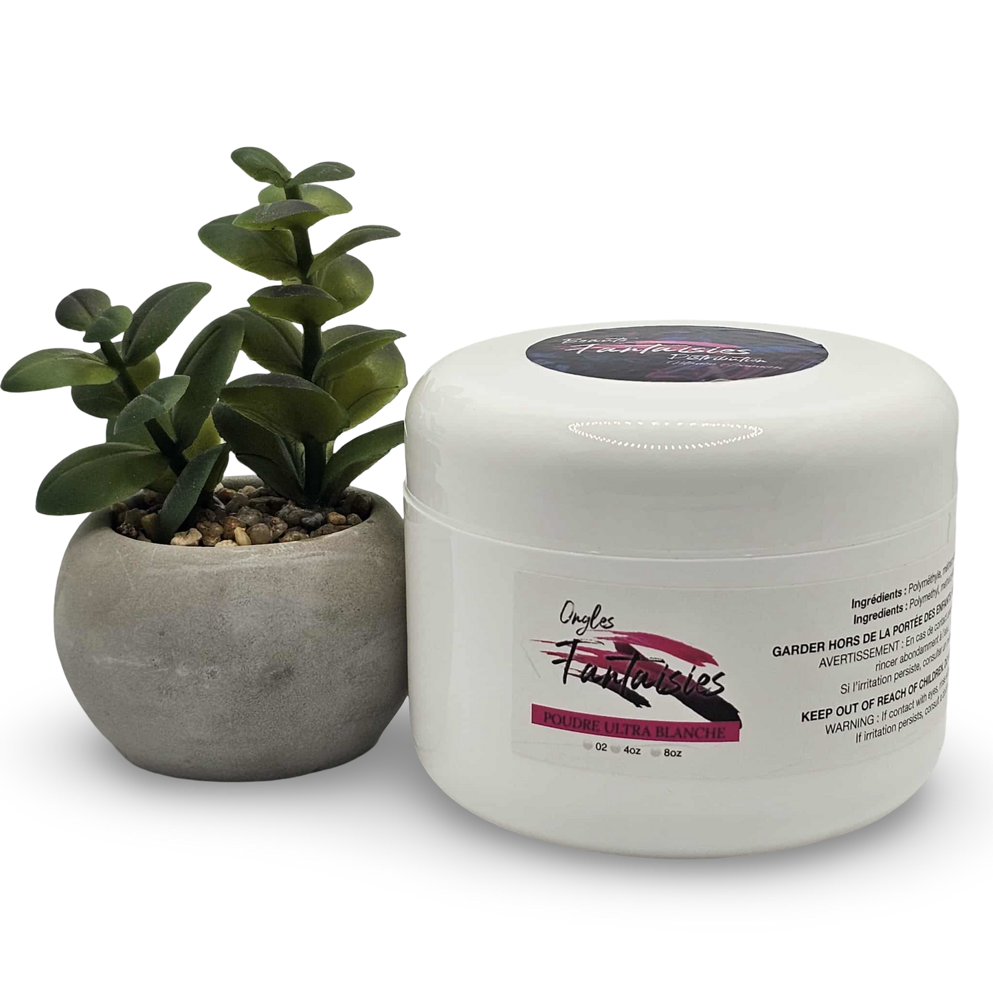 Poudre ultra blanche 8oz
