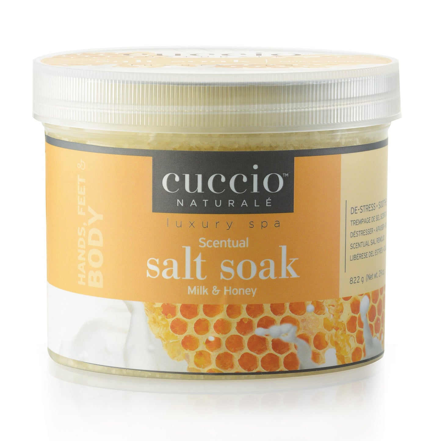Sel de trempage pour pédicurie - Miel et lait 29oz