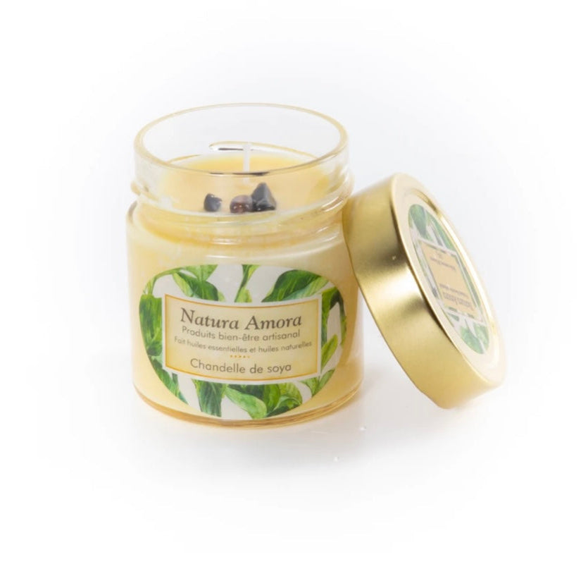 Chandelle de soya - FEU DE BOIS ā L’ÉRABLE