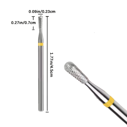 Embout au carbure extra fin conique a tête ronde 2.3mm