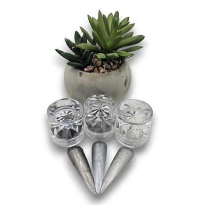 Poudre miroir de haute qualité en 3 couleurs.