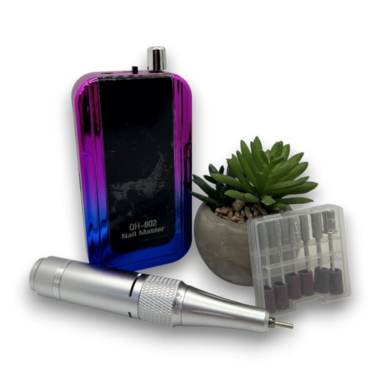 Lime à ongles électrique rechargeable rose et bleu