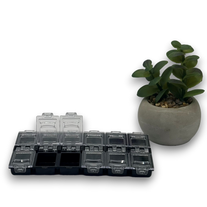 Boîte de rangement 12 compartiments pour accessoires de nail art