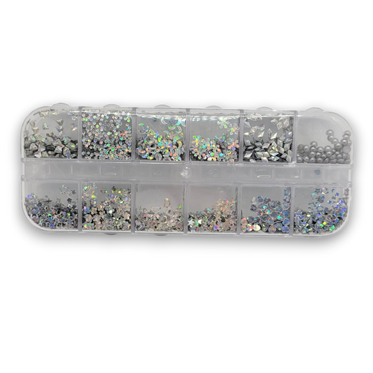 Boite à bijoux - Motifs argenté  #5