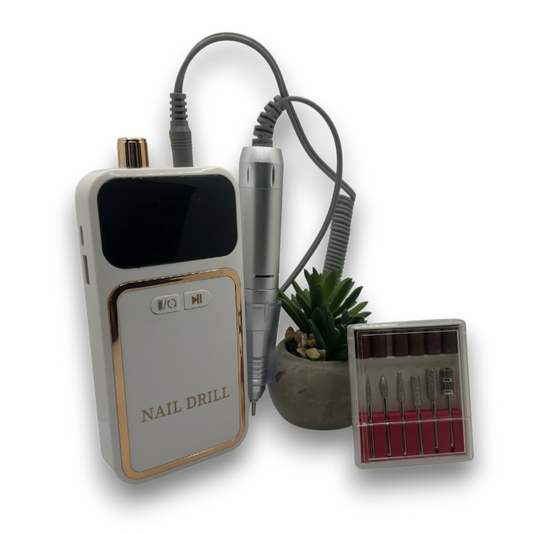 Lime à ongles électrique rechargeable blanche