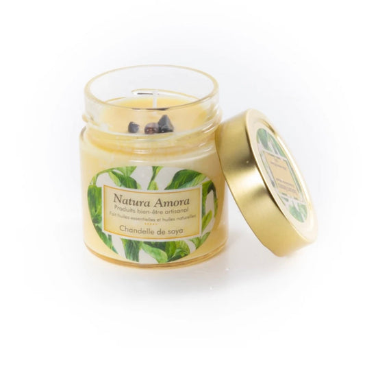 Chandelle de soya - FEU DE BOIS ā L’ÉRABLE